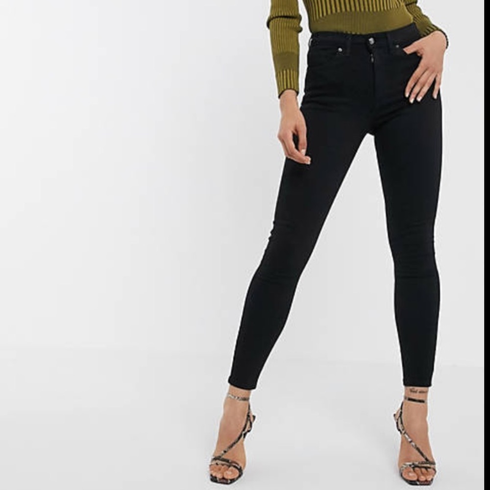 Topshop Jamie black jeans